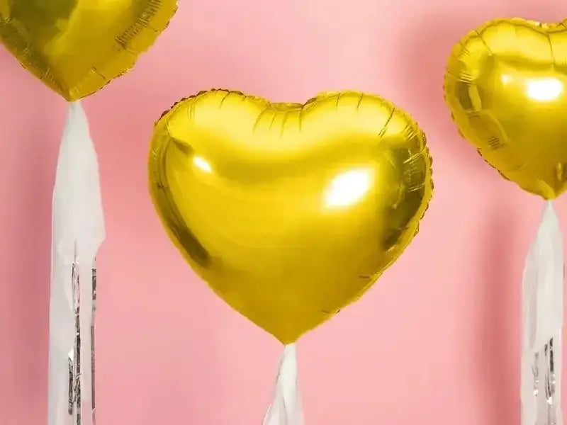 Hart Ballon Goud 45 cm - Ballonnenshop.nl