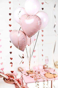 Hart Ballon Licht Roze 45 cm - Ballonnenshop.nl