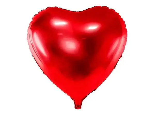 Rode hartvormige folieballon van 45 cm voor liefde en waardering