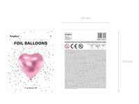 Hart Ballon Roze 45 cm - Ballonnenshop.nl