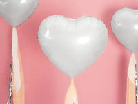 Hart Ballon Wit 45 cm - Ballonnenshop.nl