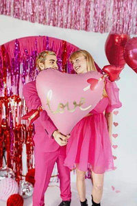Hart Met Pijl Folie Ballon - 76 cm - Ballonnenshop.nl