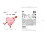 Hart Met Pijl Folie Ballon - 76 cm - Ballonnenshop.nl