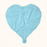 Hartballon Licht Blauw 46 cm - leeg - Ballonnenshop.nl