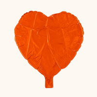 Hartballon Oranje 46 cm - leeg - Ballonnenshop.nl