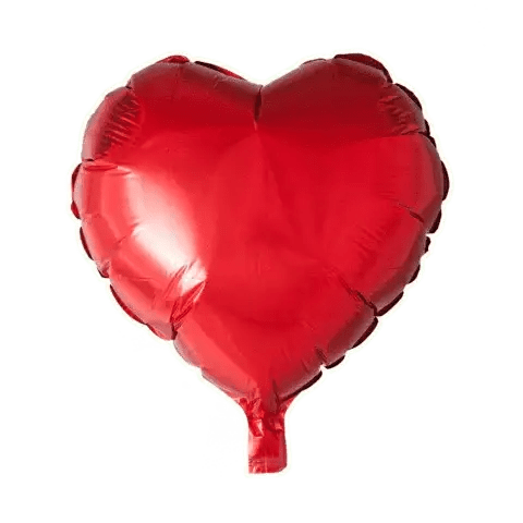 Hartballon Rood 46 cm - leeg - Ballonnenshop.nl