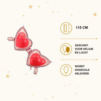 Hartbril Folie Ballon 115 cm - Ballonnenshop.nl