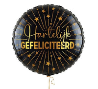 Hartelijk Gefeliciteerd Helium Ballon - Gevuld Met Helium - 46 cm - Ballonnenshop.nl