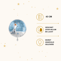 Hartelijk Gefeliciteerd Olaf Folie Ballon - 43 cm - Ballonnenshop.nl