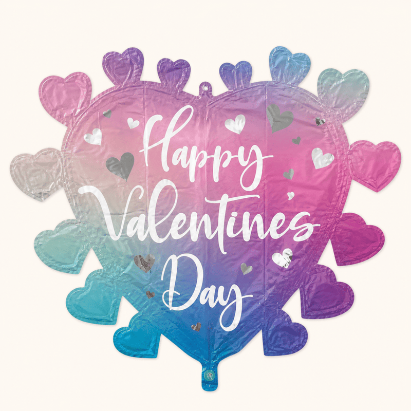 Hartjes Ballon - Happy Valentines Day - 68 cm - Ballonnenshop.nl