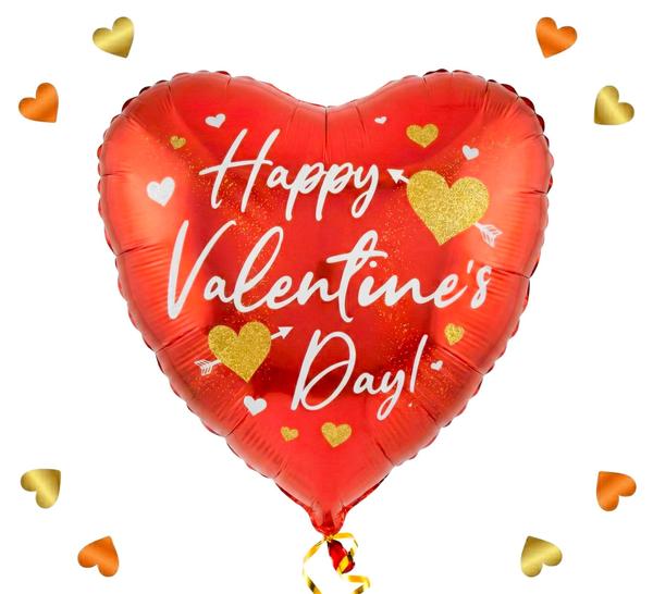 Happy Valentine's Day hartjesballon