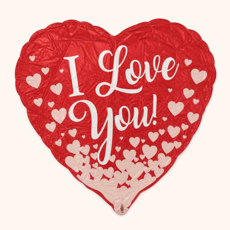 Hartjes Ballon - I Love You - 43 cm - Ballonnenshop.nl