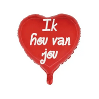 Hartjes Ballon - Ik Hou Van Jou - 46 cm - Ballonnenshop.nl