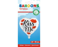 Hartjes Ballon - Kiss Me - 46 cm - Ballonnenshop.nl