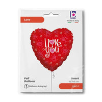 Hartjes Ballon - Love You Hearts - 45 cm - Ballonnenshop.nl