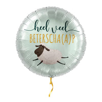 Heel Veel Beterscha(a)p Ballon – met helium gevuld, met gouden lint