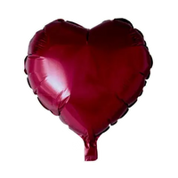 Helium Ballon Hart - Bordeauxrood - 46 cm - Ballonnenshop.nl
