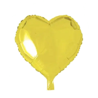 Helium Ballon Hart - Geel - 46 cm - Ballonnenshop.nl