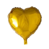 Helium Ballon Hart - Goud - 46 cm - Ballonnenshop.nl