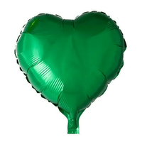 Helium Ballon Hart Groen - Gevuld Met Helium - 45 cm - Ballonnenshop.nl