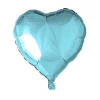 Helium Ballon Hart - Licht Blauw - 46 cm - Ballonnenshop.nl