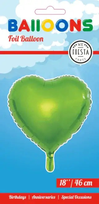 Helium Ballon Hart - Licht Groen - 46 cm - Ballonnenshop.nl