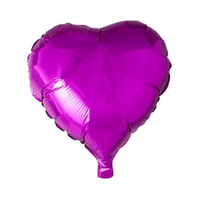 Helium Ballon Hart - Paars - 46 cm - Ballonnenshop.nl