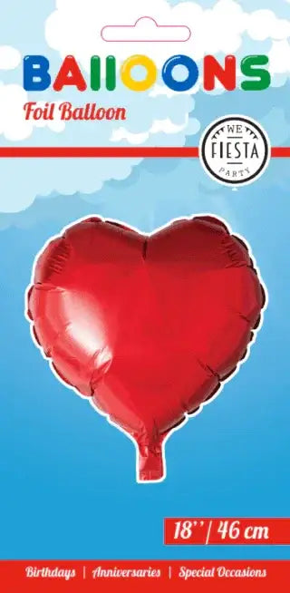 Helium Ballon Hart - Rood - 46 cm - Ballonnenshop.nl