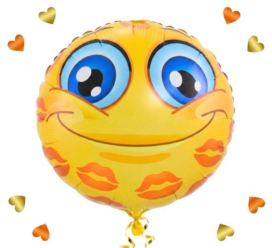 Helium Ballon Kusjes - Gevuld Met Helium - 45 cm - Ballonnenshop.nl