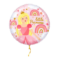 Helium Ballon Little Princess – met helium gevuld, met gouden lint
