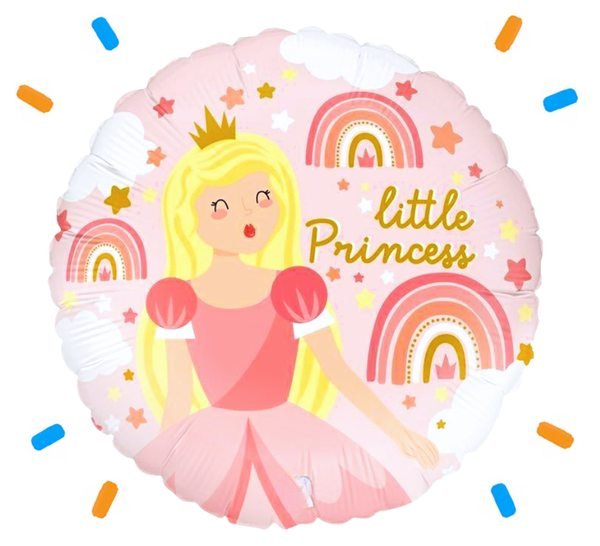 Helium Ballon Little Princess - Gevuld Met Helium - 45 cm - Ballonnenshop.nl