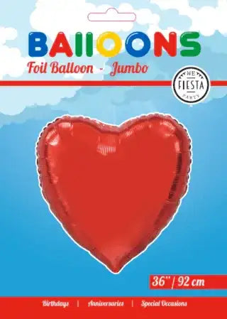 Helium Hart Ballon - Rood - 91 cm - Ballonnenshop.nl