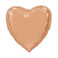 Helium Hart Ballon - Rose Goud - 91 cm - Ballonnenshop.nl