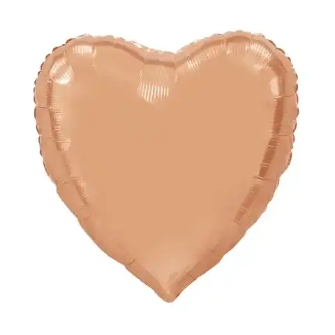 Helium Hart Ballon - Rose Goud - 91 cm - Ballonnenshop.nl