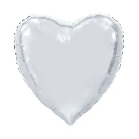 Helium Hart Ballon - Zilver - 91 cm - Ballonnenshop.nl