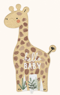Hello Baby Giraffe Folie Ballon - 106 cm - Ballonnenshop.nl
