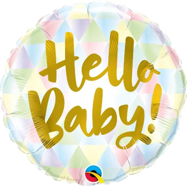 Hello Baby Helium Ballon - Gevuld Met Helium - 45 cm - Ballonnenshop.nl