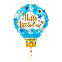 Hello Little One Ballon – met helium gevuld, met gouden lint