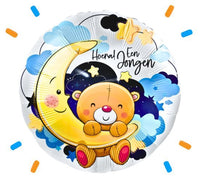 Hoera! Een Jongen Helium Ballon - Gevuld Met Helium - 46 cm - Ballonnenshop.nl