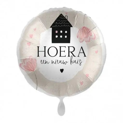 Hoera Een Nieuw Huis Folie Ballon - 43 cm - Ballonnenshop.nl