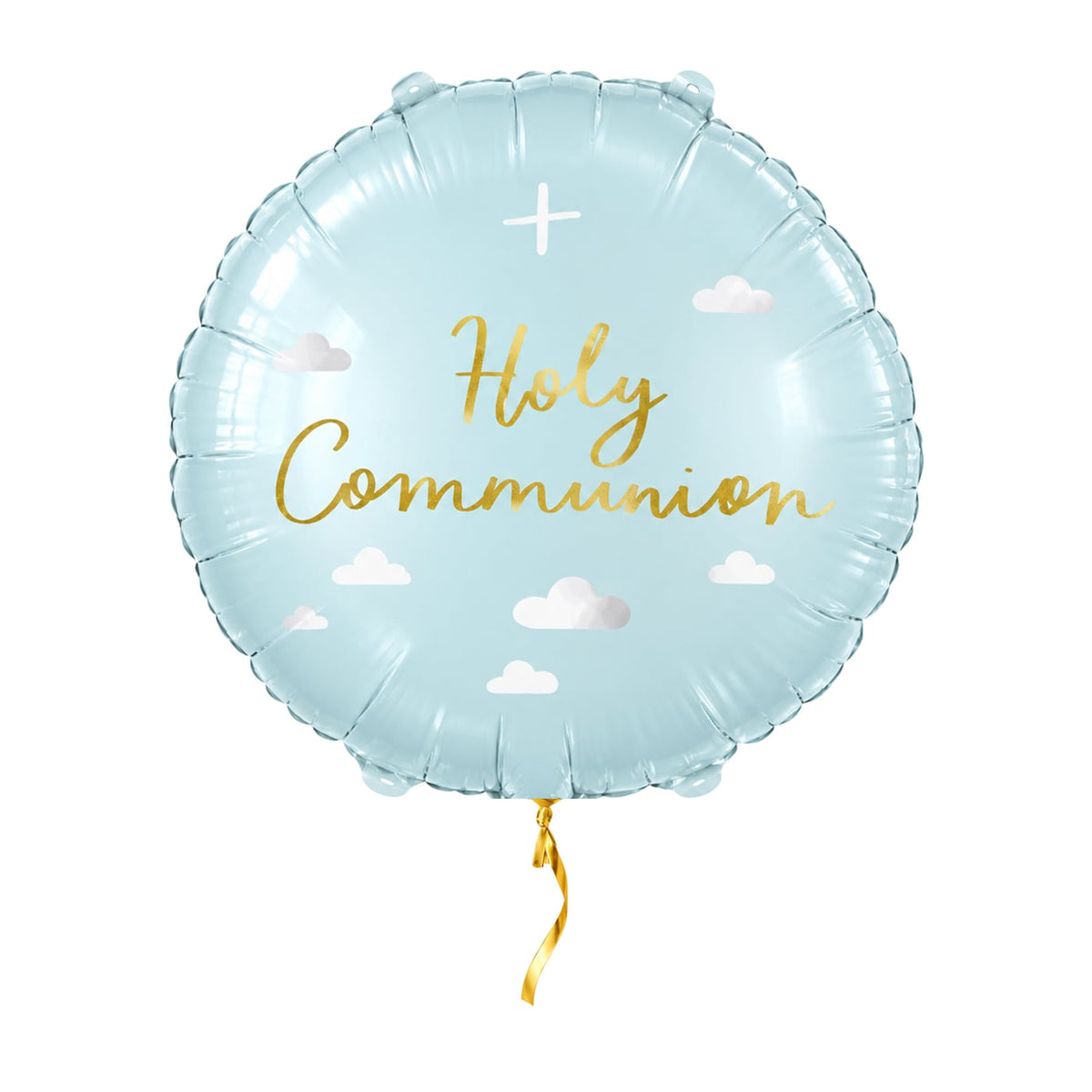 Holy Communion Helium Ballon – met helium gevuld, met gouden lint