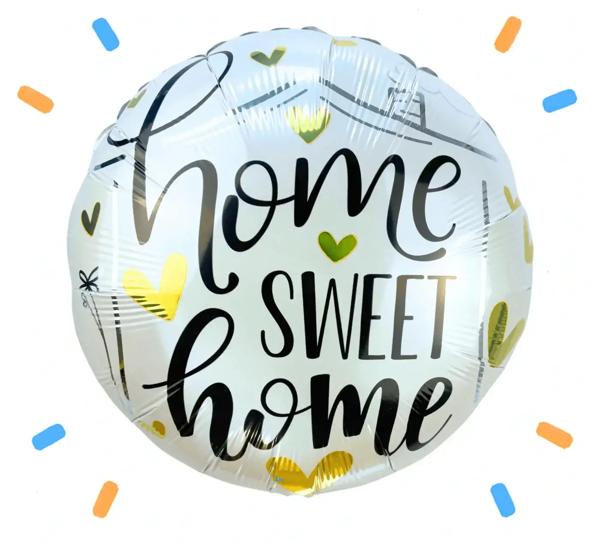 Home Sweet Home Helium Ballon - Gevuld Met Helium - 45 cm - Ballonnenshop.nl