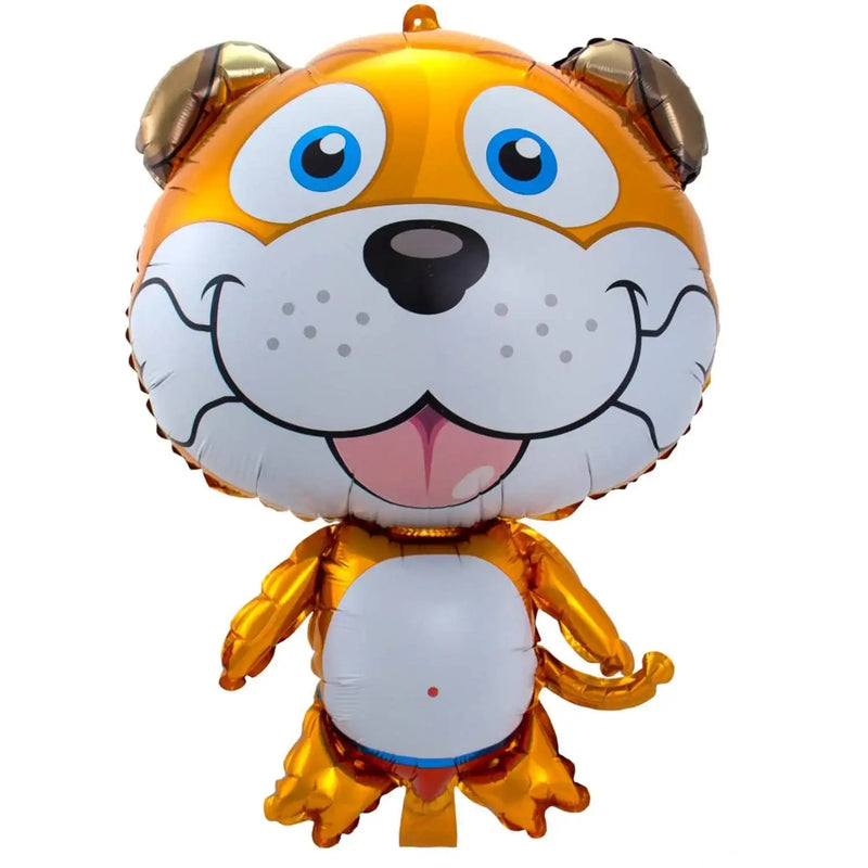 Hondje Met Bot Folie Ballon - 78 cm - Ballonnenshop.nl