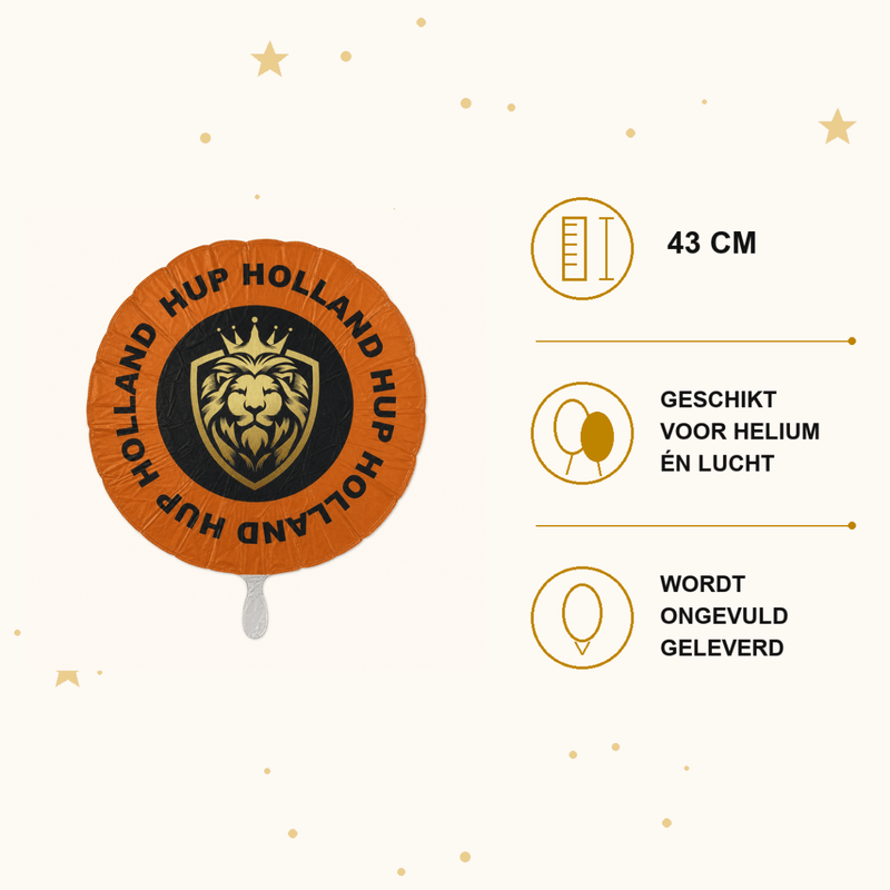 Hup Holland Folie Ballon - 43 cm - Ballonnenshop.nl