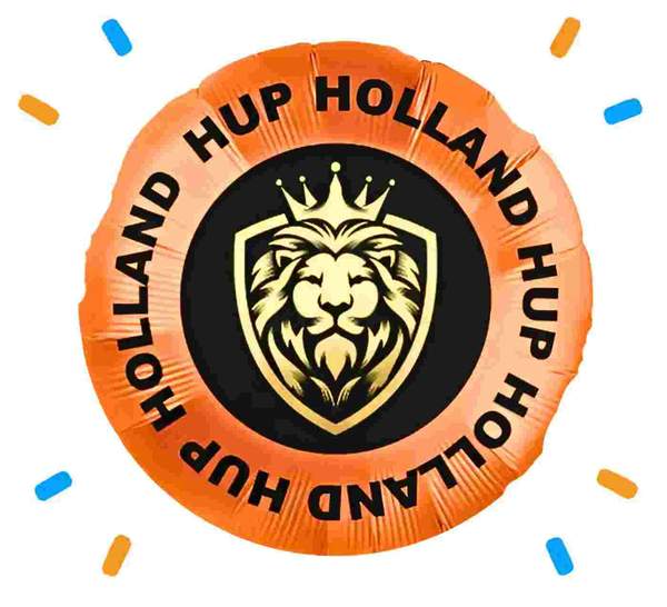 Hup Holland Hup Helium Ballon - Gevuld Met Helium - 43 cm - Ballonnenshop.nl