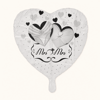 Huwelijk Mrs & Mrs Folie Ballon - 43 cm - Ballonnenshop.nl