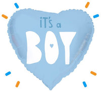 It's A Baby Boy Helium Ballon - Gevuld Met Helium - 46 cm - Ballonnenshop.nl