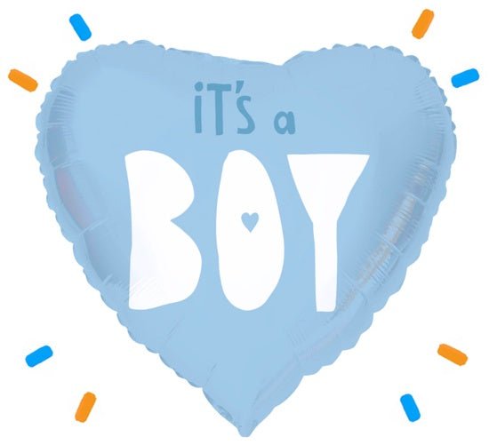 It's A Baby Boy Helium Ballon - Gevuld Met Helium - 46 cm - Ballonnenshop.nl