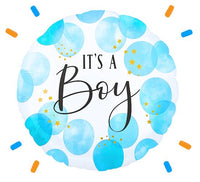 It's A Boy Stippen Helium Ballon - Gevuld Met Helium - 46 cm