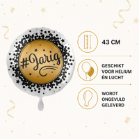 Jarig Folie Ballon - 43 cm - Ballonnenshop.nl